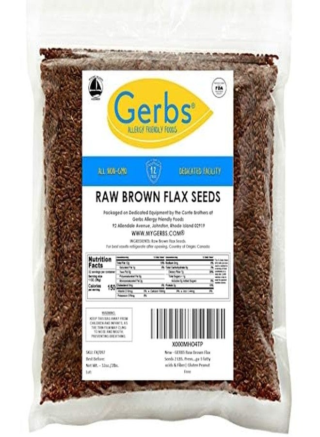 Gerbs Raw Brown Flax Seeds 2 lbs. | No Artificial Additives, Non-GMO, Resealable Bag | Naturally Mild & Nutty Crunch | Top 14 Allergen-Free - Image 3