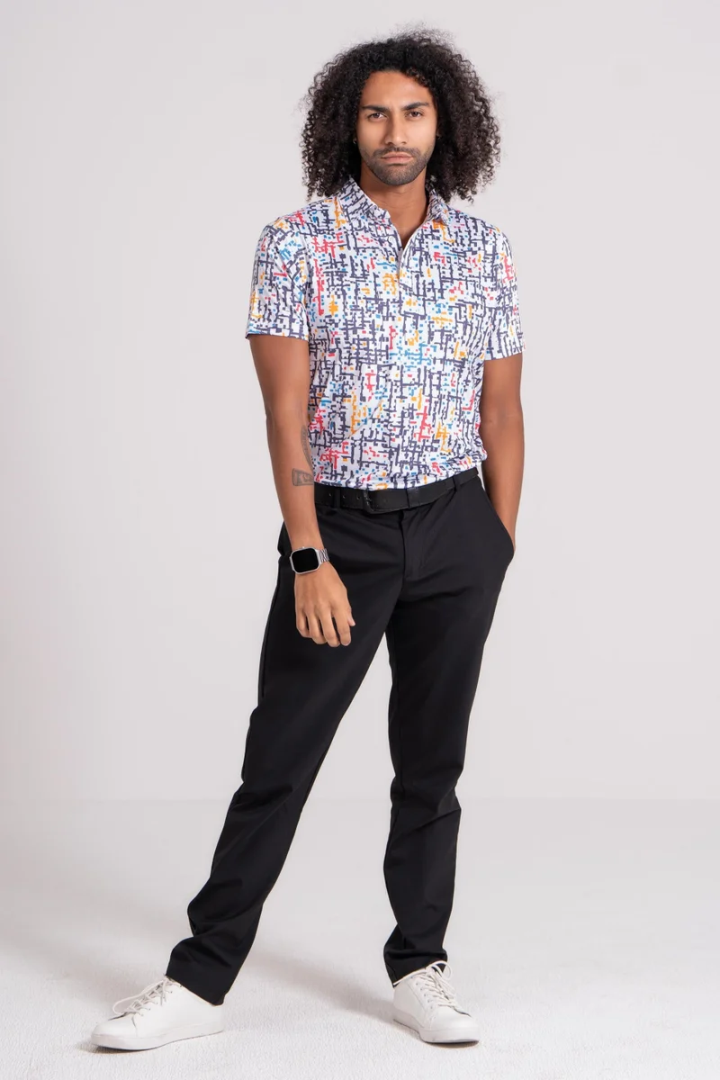 إي جي إل بنطلون جولف رجالي  - أسود - جيبان جانبيان وجيب خلفي - مقاس رياضي