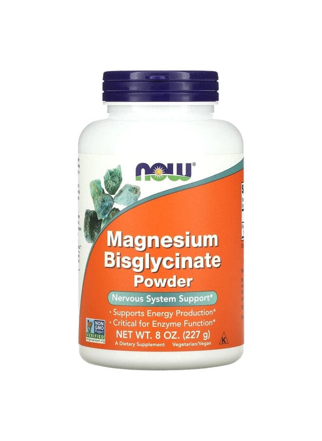 now Magnesium Bisglycinate Powder, 8 oz (227 g)  - Image 1
