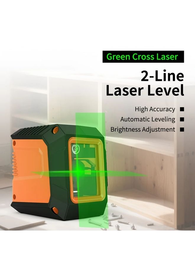 2 Line Self Leveling Green Laser Level With Magnetic Bracket For Construction DIY - Image 4