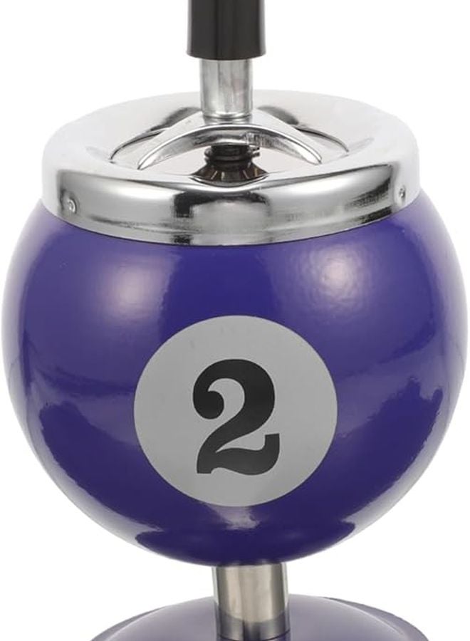 منفضة سجائر أوتوماتيكية لإخماد الدخان مقاومة للرياح تصميم معدني كلاسيكي للسجائر للاستخدام الداخلي في المنزل أو المكتب - Image 1