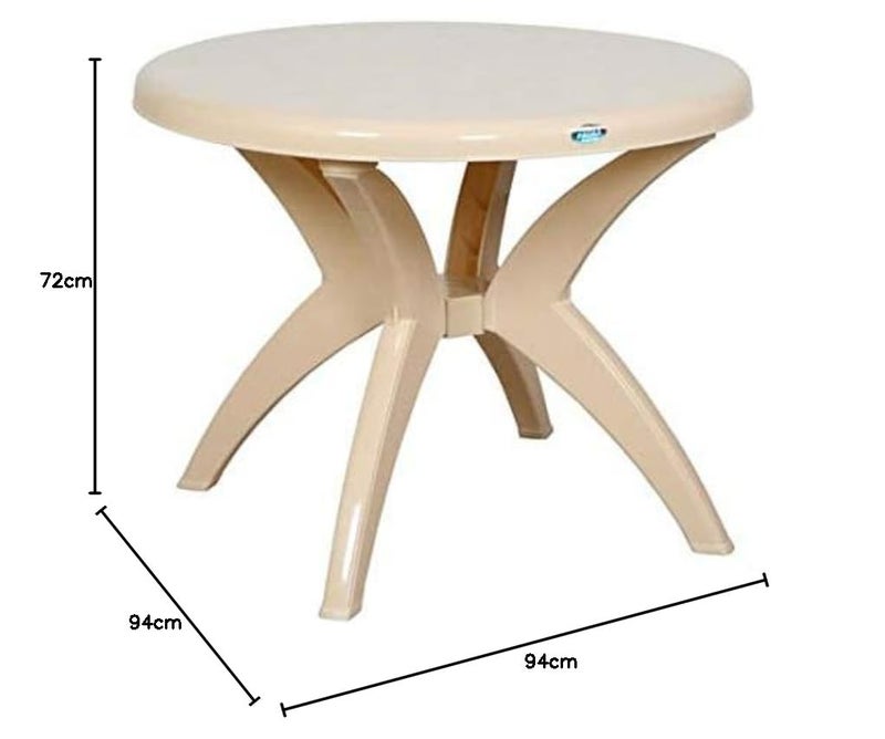 Prima 5040 Center Dining Coffee TableTea TableTeapoy for Home Office Outdoor Marble Beige - Image 2