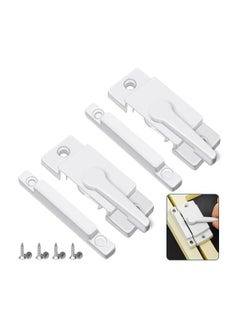 Sliding Window Locks, Double Hung Latch WhiteCam Sash Locks Vinyl Window Lock Sash Lock Keeper Replacement Window Locks for Vertical and Horizontal Sliding Windows Window Sash Security