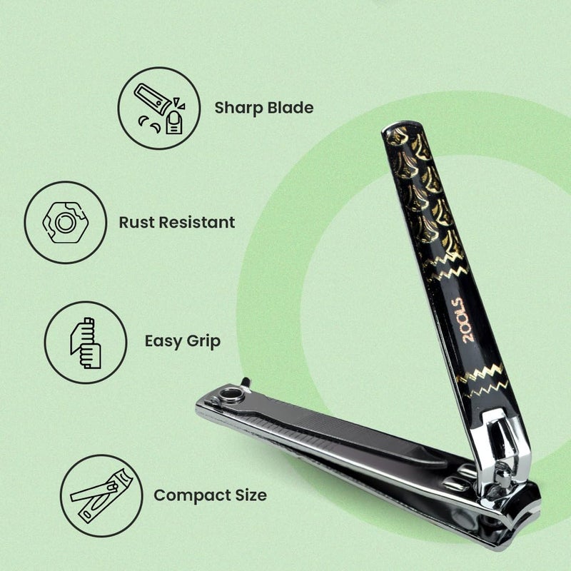 2ools Nail Clipper 1 Piece with Anti-Slip Grip for Men & Women | Stainless Steel Nail Trimmer for Fingernails & Toenails | Nail Cutter | Professional Manicure Pedicure Kit Tool - Pack of 1 (TSNA8701) - Image 5