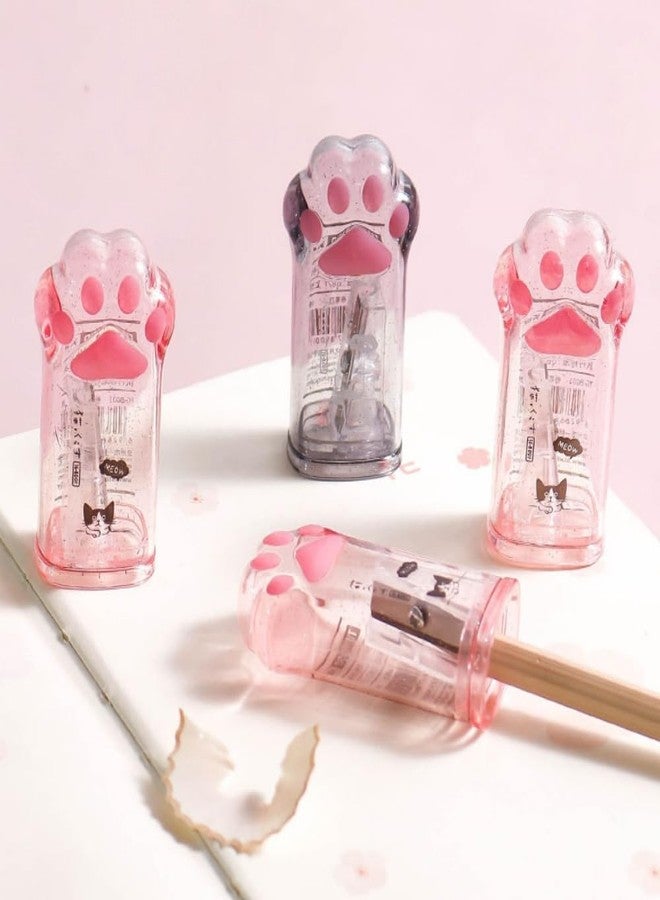 Essivox Kawaii Cat Paw Pencil Sharpener, Pink, School Office Home Supplies, Student Prize Gift for Girls, Cat Lovers - Image 4