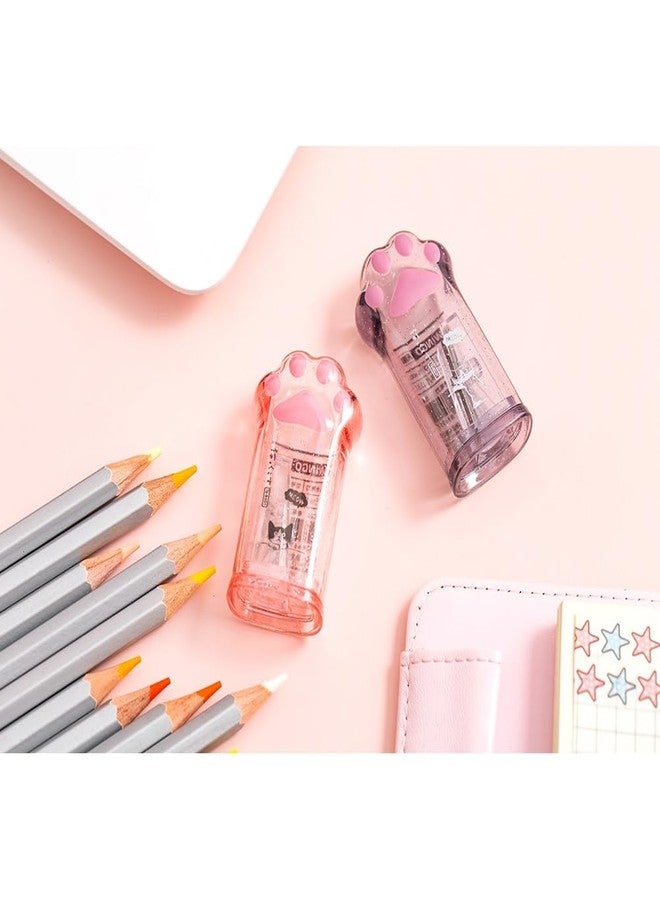 Essivox Kawaii Cat Paw Pencil Sharpener, Pink, School Office Home Supplies, Student Prize Gift for Girls, Cat Lovers - Image 5