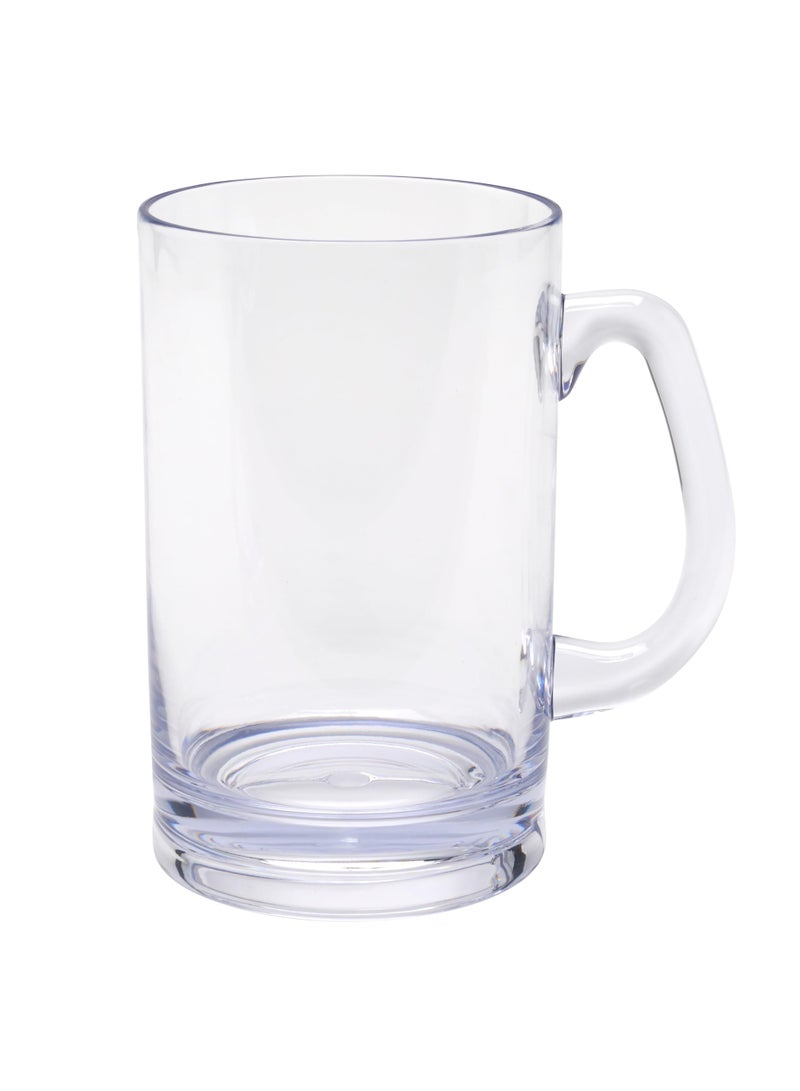 Get G.E.T. SW-1464-CL Break-Resistant Plastic Beer Mug, 20 Ounce, Clear - Image 2