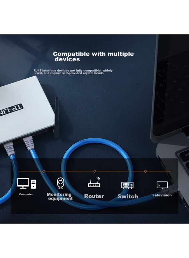 CHOSEAL Akihabara Cat6 Gigabit Ethernet Cable, Unshielded Pure Copper Core, For Engineering, Home Decoration, Security Monitoring, Wiring And Renovation, Original Box Cable, Blue, 305 Meters, Qs2636bt305 - Image 5