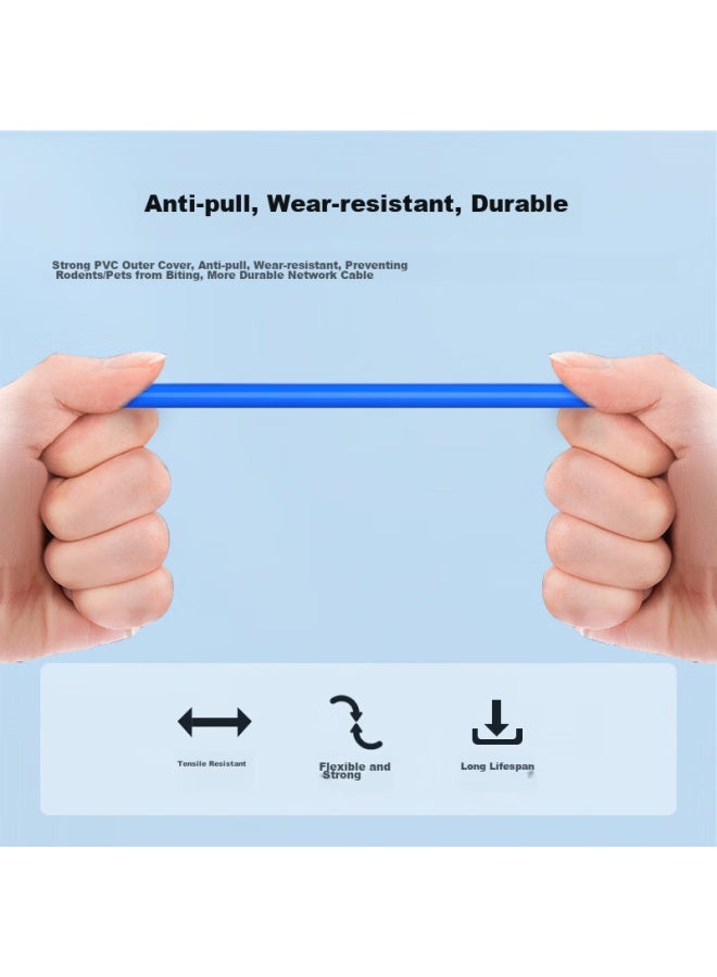 CHOSEAL Akihabara Cat6 Gigabit Ethernet Cable, Unshielded Pure Copper Core, For Engineering, Home Decoration, Security Monitoring, Wiring And Renovation, Original Box Cable, Blue, 305 Meters, Qs2636bt305 - Image 3
