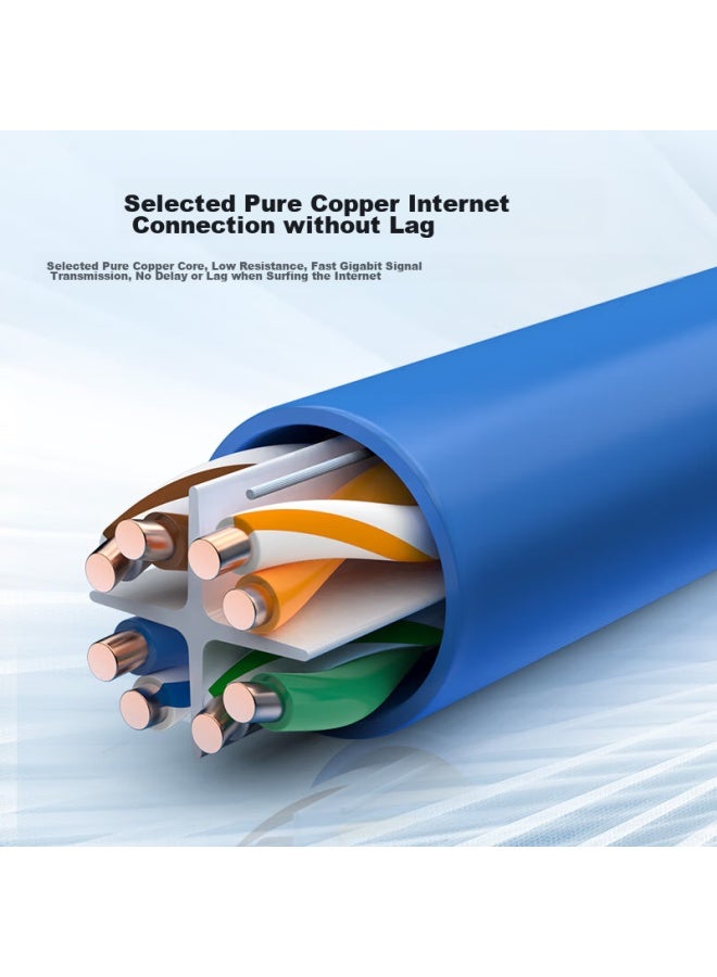 CHOSEAL Akihabara Cat6 Gigabit Ethernet Cable, Unshielded Pure Copper Core, For Engineering, Home Decoration, Security Monitoring, Wiring And Renovation, Original Box Cable, Blue, 305 Meters, Qs2636bt305 - Image 2