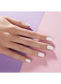 DASHING DIVA Gloss Nail Strips White Canvas | Uv Free Chip Resistant Long Lasting Gel Nail Stickers | Contains 27 Nail Wraps 1 Prep Pad 1 Nail File  - Image 5