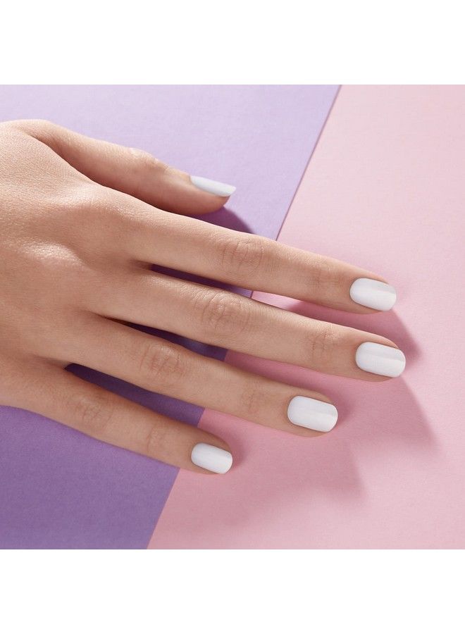 DASHING DIVA Gloss Nail Strips White Canvas | Uv Free Chip Resistant Long Lasting Gel Nail Stickers | Contains 27 Nail Wraps 1 Prep Pad 1 Nail File - Image 5