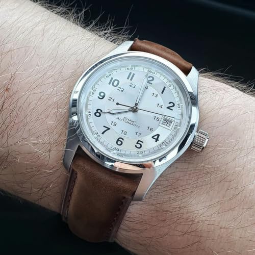 Ritche Genuine Classic Vintage Quick Release 18mm Leather Watch Band Leather Watch Strap (Saddle Brown), White Elephant Gifts, Stocking Stuffers for Men, Father's Day gifts - Image 3