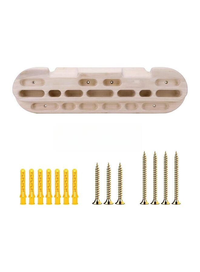 LAMAY Climbing Hangboard Rock Climbing Training as Climbing Fingerboard with Jugs, Slopes and Edges, Pockets as Door Mounted Training Station Rock Climbing Pull Up Bar - Image 1