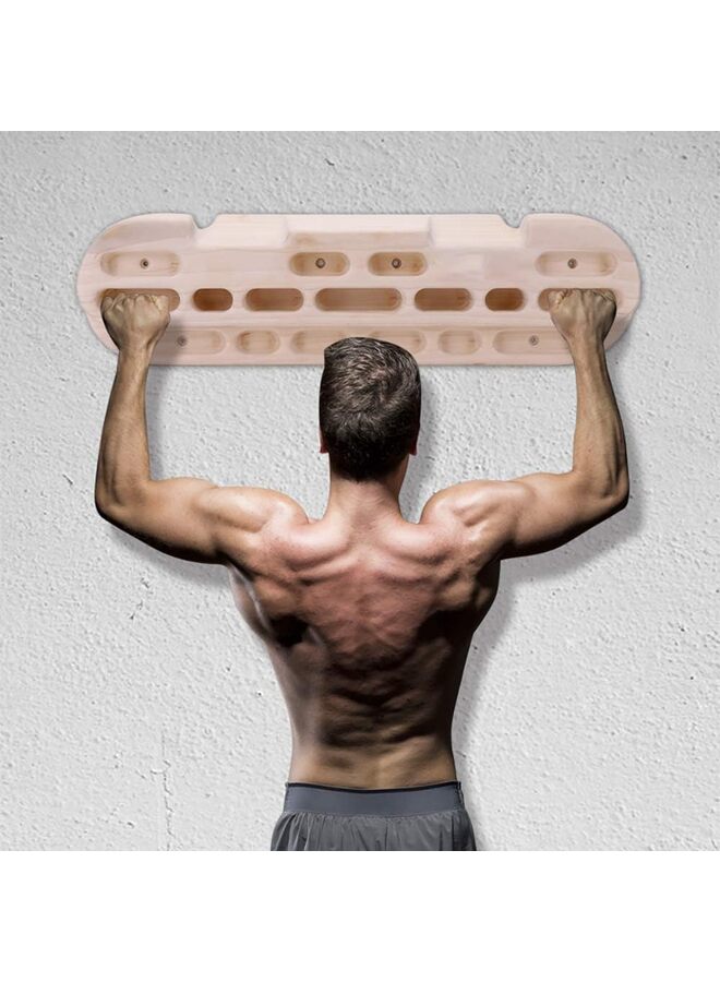 LAMAY Climbing Hangboard Rock Climbing Training as Climbing Fingerboard with Jugs, Slopes and Edges, Pockets as Door Mounted Training Station Rock Climbing Pull Up Bar - Image 5