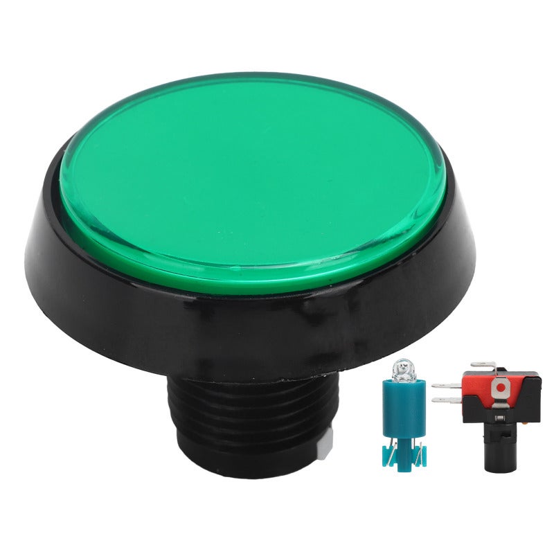 Mini Push Button ABS Durable Game Console Button - Rotating Bracket High Sensitivity LED Push Button for Game Console Supplies - Image 1