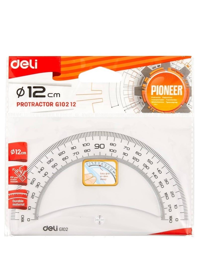 ديلي منقلة 12 سم 180 درجة شفافة - Image 1