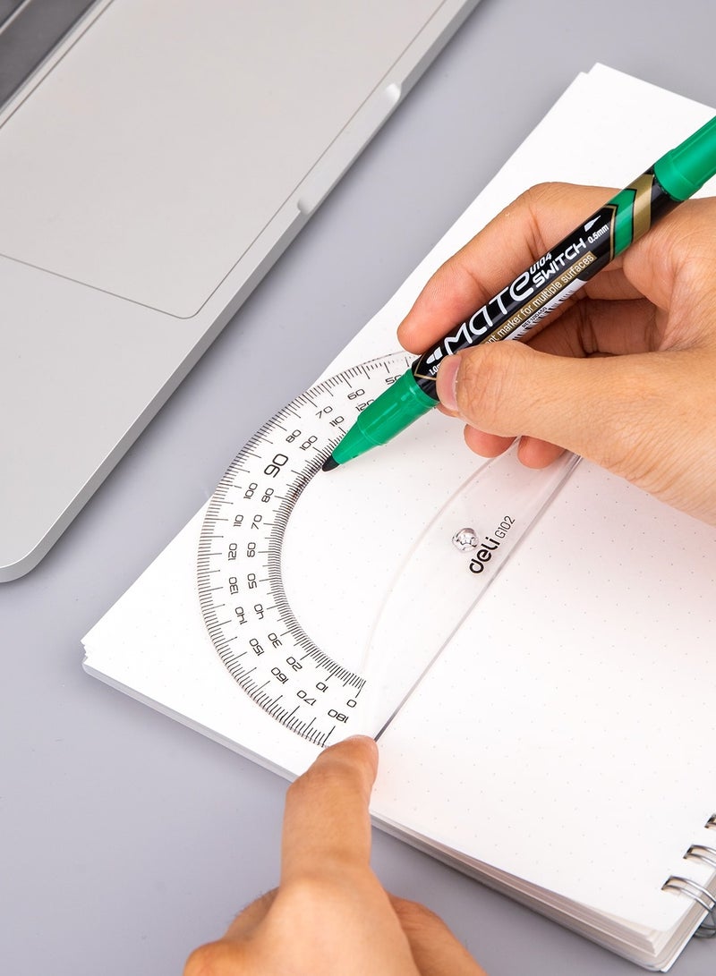 ديلي منقلة 12 سم 180 درجة شفافة - Image 2