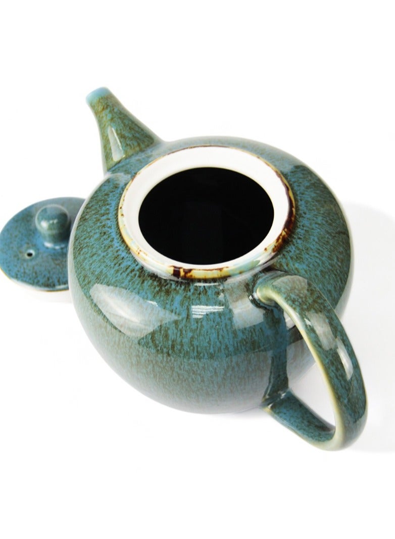 Tealand Porcelain BTQ Enus Teapot for Gift Home Tea Lovers Men Women 1.2L Blue  - Image 2