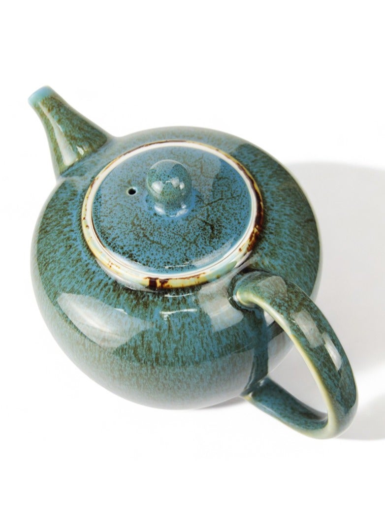 Tealand Porcelain BTQ Enus Teapot for Gift Home Tea Lovers Men Women 1.2L Blue  - Image 3