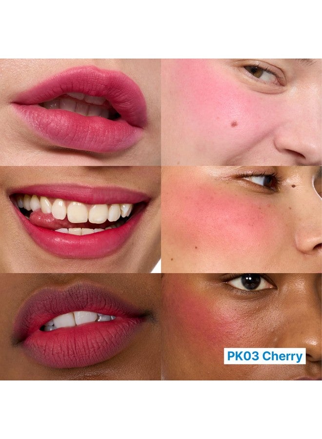 fwee fwee Blurry Pudding Pot | Airbrushed Blush & Lip, Buildable Pigment, Long-lasting, Lightweight, Easy to Blend, Natural Soft Matte Finish - Cherry (Vibrant Pink) | 0.17 oz - Image 1