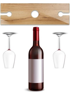 DECORITA Glass Wine Bottle and Glass Holder | Bella | 10CMx32CM  - Image 3