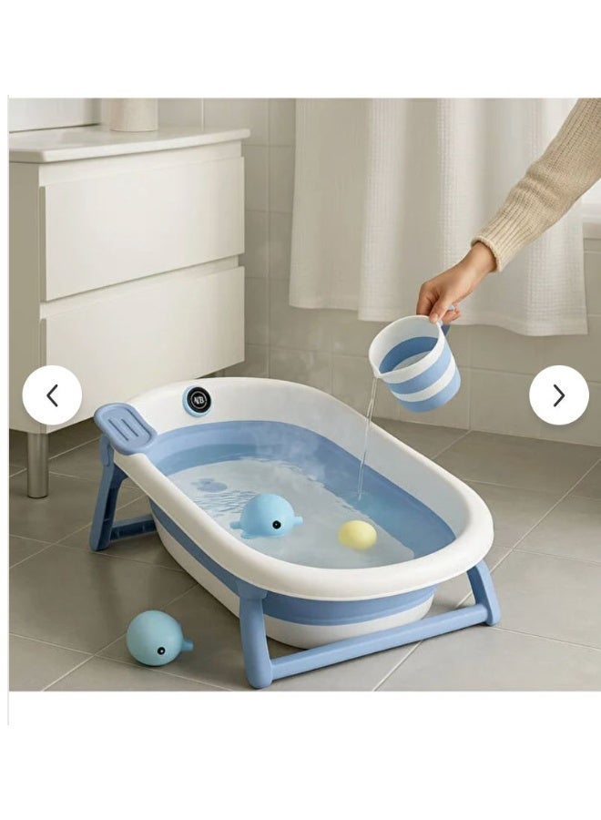ضحكة  حوض استحمام للأطفال  ٦ قطع مزود بقياس لدرجة الحرارة منذ الولادة حتى ٣ سنوات - Image 3