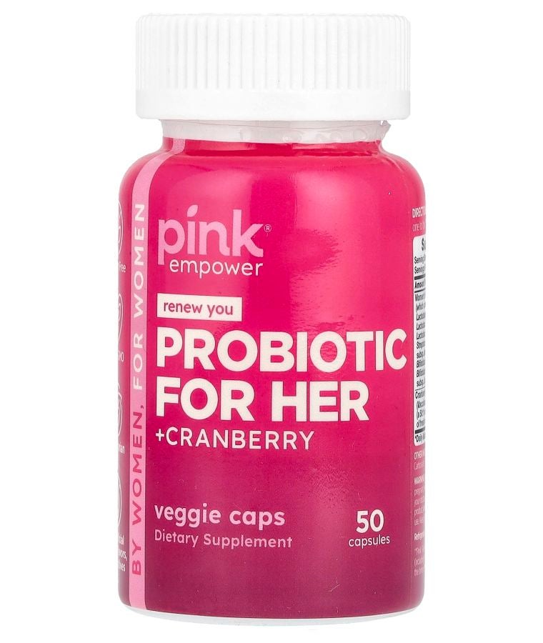 PINK Probiotic for Her +Cranberry 50 Capsules