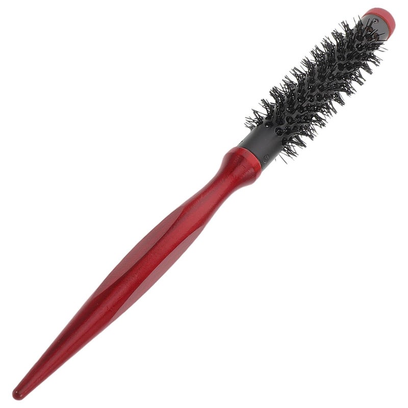 Small Round Hairbrush For Blow Drying Curly Hair Portable Nylon Bristles Travel Salon Use - Image 2