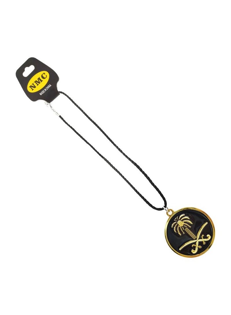 NMC Car Mirror Hanging Pendant For Saudi Arabia National Emblem Logo Hanging Pendant Mini Metal Decoration Chain with Saudi Arabian Emblem Pendant 1Pcs - Image 3