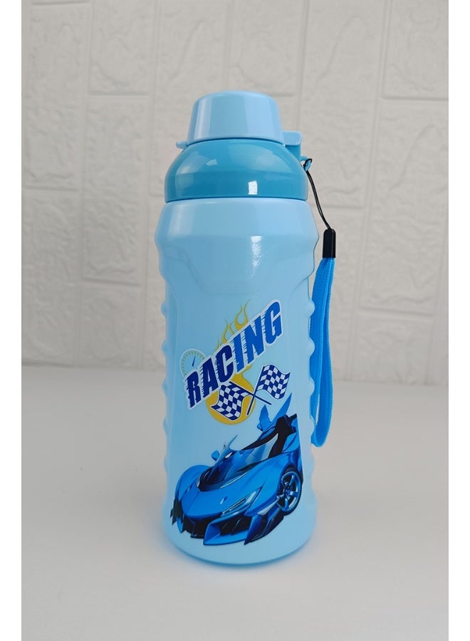 توشيونيكس مجموعة صندوق غداء بينتو بلاستيكي محمول بسعة 1 لتر بتصميم سيارة سباق، وكوب ماء، وملعقة وشوكة، وحاوية صلصة مع حجرتين، صندوق طعام خفيف الوزن وخالٍ من مادة BPA للأطفال - مثالي للاستخدام في المنزل والسفر ودور الحضانة ومرحلة ما قبل المدرسة وصندوق الغداء للمدرسة - 17 × 12 × 5 سم - Image 5