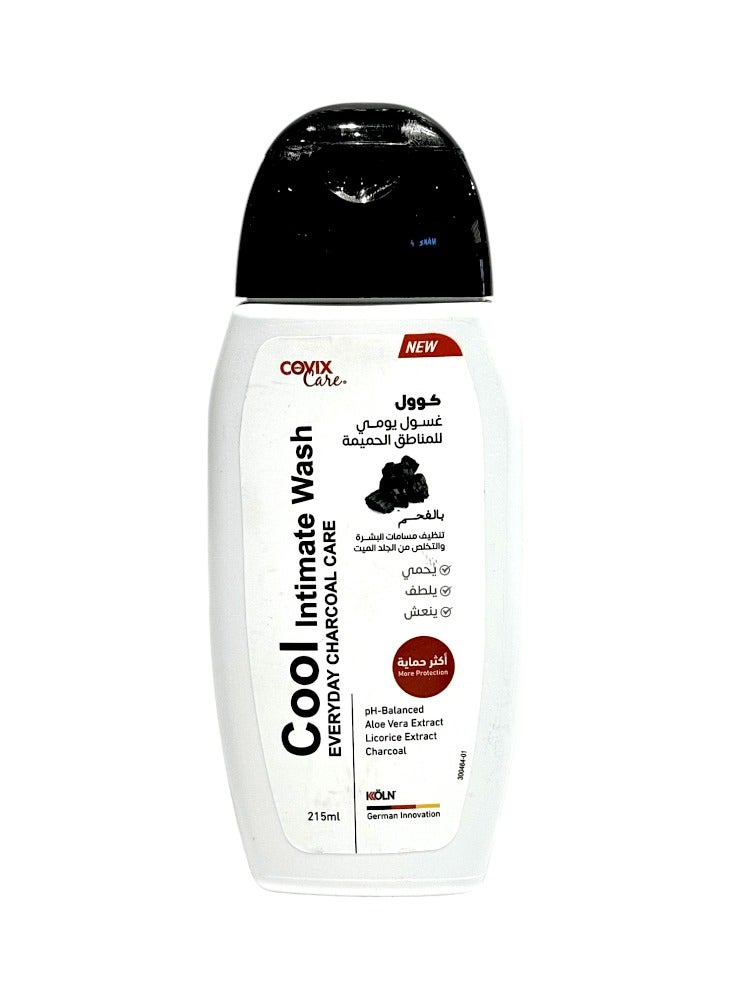 covix Cofix Care Cool Daily Intimate Wash with Charcoal for Women - 215 ml