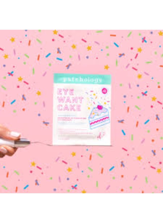 باتشولوجي Patchology لاصقات العين "Eye Want Cake" (إصدار محدود) لتنعيم وترطيب منطقة العين  9 غرام - Image 4