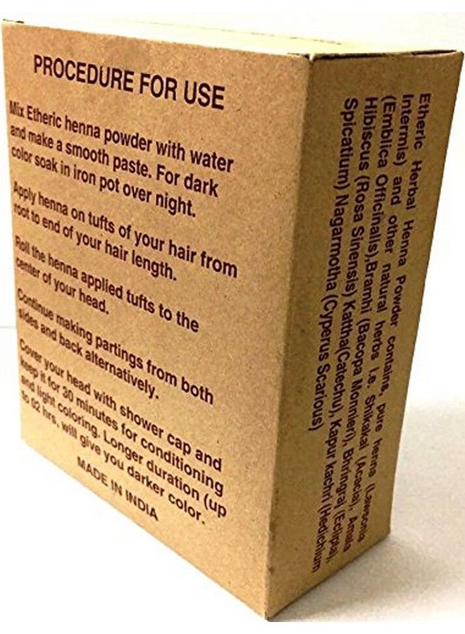 ETHERIC مسحوق الحناء العشبي للعناية بالشعر والعلاج (200 جرام) - Image 5