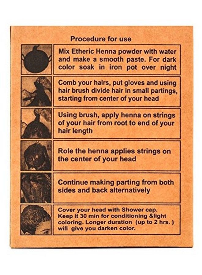ETHERIC مسحوق الحناء العشبي للعناية بالشعر والعلاج (200 جرام) - Image 3
