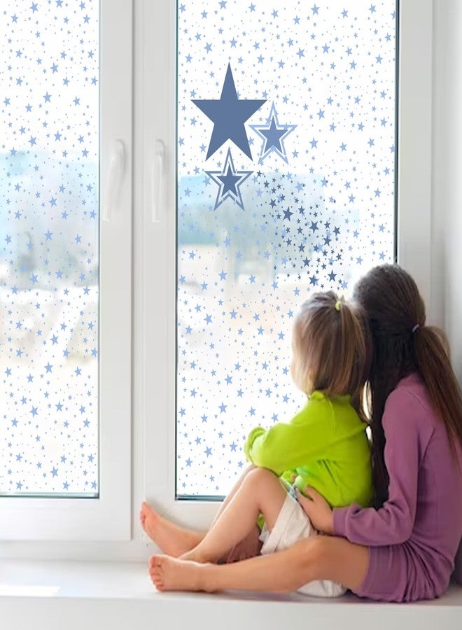 Boqon 12 Pieces Sparkle Star Stencil Stars Background Craft Stencils Mixed Media Stencils for Painting on DIY Card Making Scrapbook Paper Fabric Pillows (12 Star) - Image 2