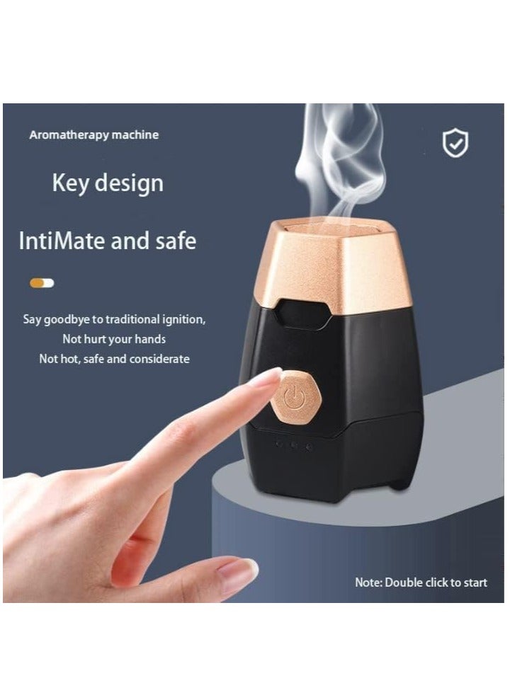 ELTRAZONE Well designed aroma diffuser-electronic incense burner, portable smart aroma diffuser, car mini aroma diffuser, safe and intimate-(BLACK) - Image 2