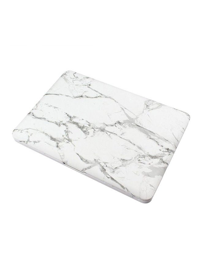 NIBEMINENT Case Cover For Apple MacBook Pro 13-Inch Marble White  - Image 1