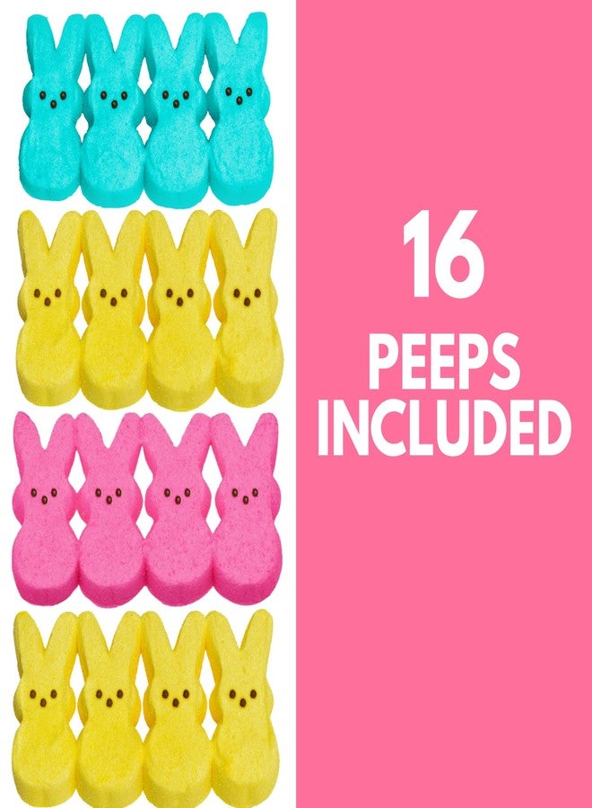 Needzo Easter Peeps Marshmallow Variety Pack Including Classic Bunny Shaped Pink, Blue, and Yellow and Chick Candy for Baskets, Pack of 4 - Image 3