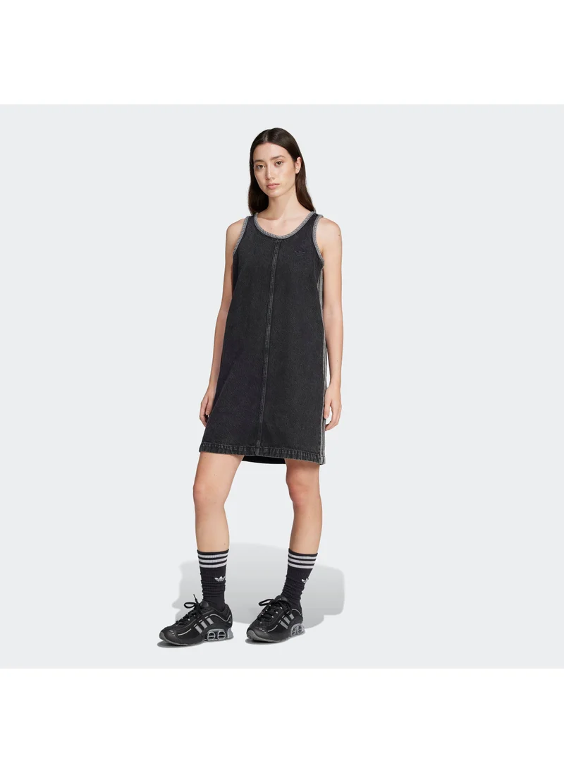 اديداس اوريجينالز Adicolor Denim 3 Stripe Tank Dress