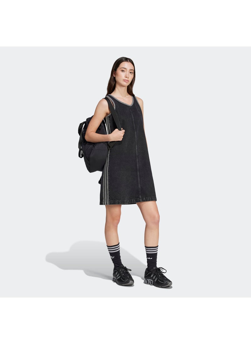 adidas Originals - Adicolor Denim 3 Stripe Tank Dress - Image 1