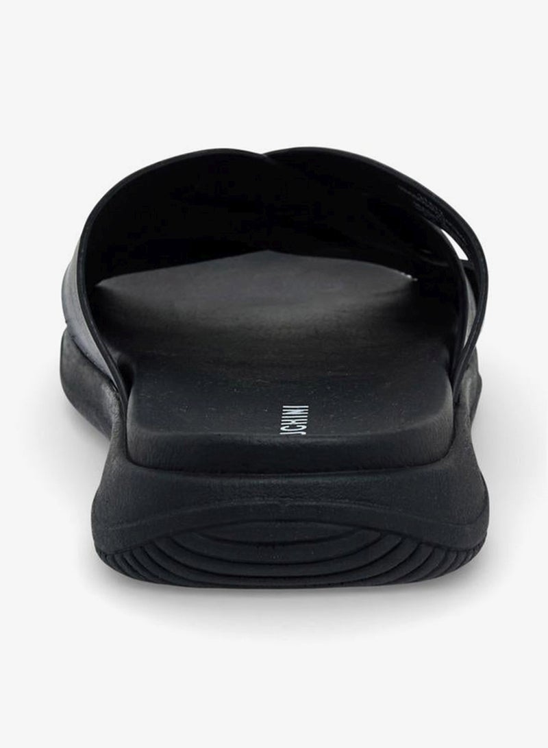 DUCHINI Men Leather Cross Strap Sandals - Image 5