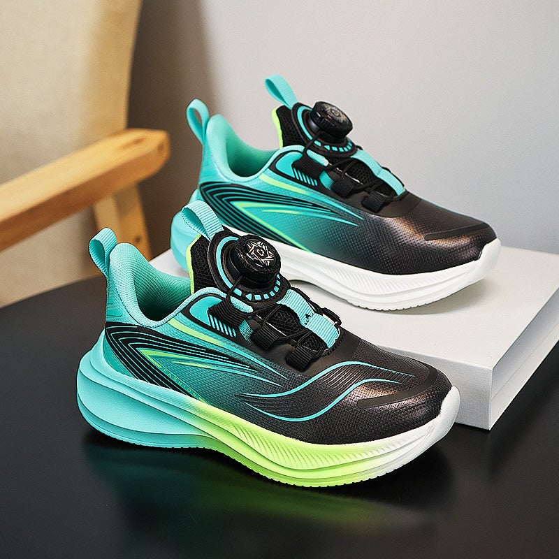 Hydrogen Quick Co-Branded Boys' Shoes 2025 Spring New Children'S Wear-Resistant Sports Running Shoes For Middle And Large Children - Image 2