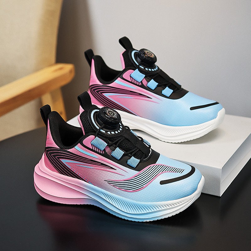 Hydrogen Quick Co-Branded Boys' Shoes 2025 Spring New Children'S Wear-Resistant Sports Running Shoes For Middle And Large Children - Image 5