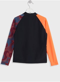 speedo Youth Logo Printed Swim Rashguard  - Image 2