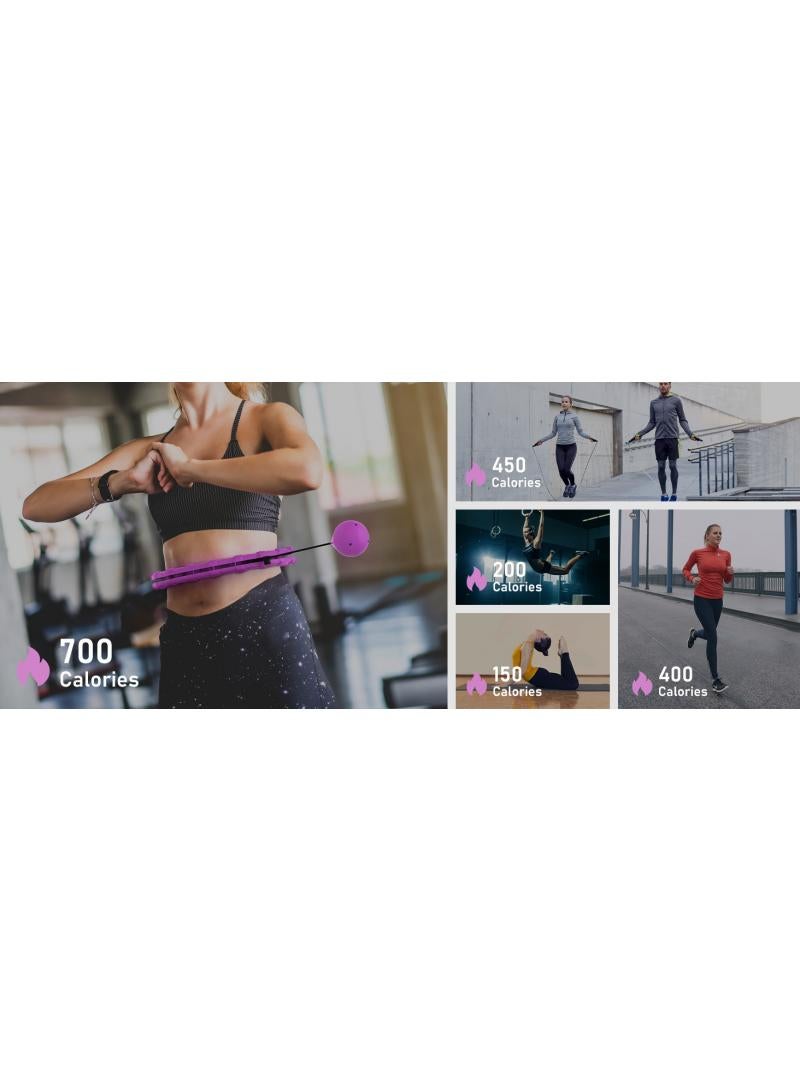 general Intelligent Detachable Hula Hoop Fitness Hula Hoop Reducing Abdominal Hula Hoop With 360°Auto-Spinning Ball - Image 5