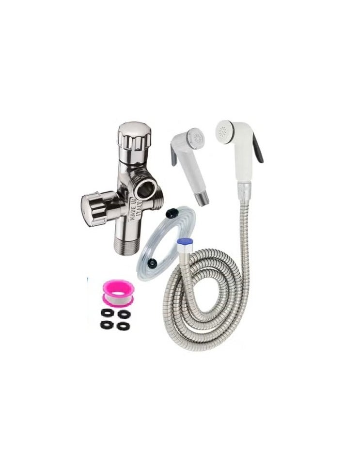 100% Professional choice - Brass valve, 2 outlets, 2 handles, 10 meter hose, and 1.5 meter hose - Image 1