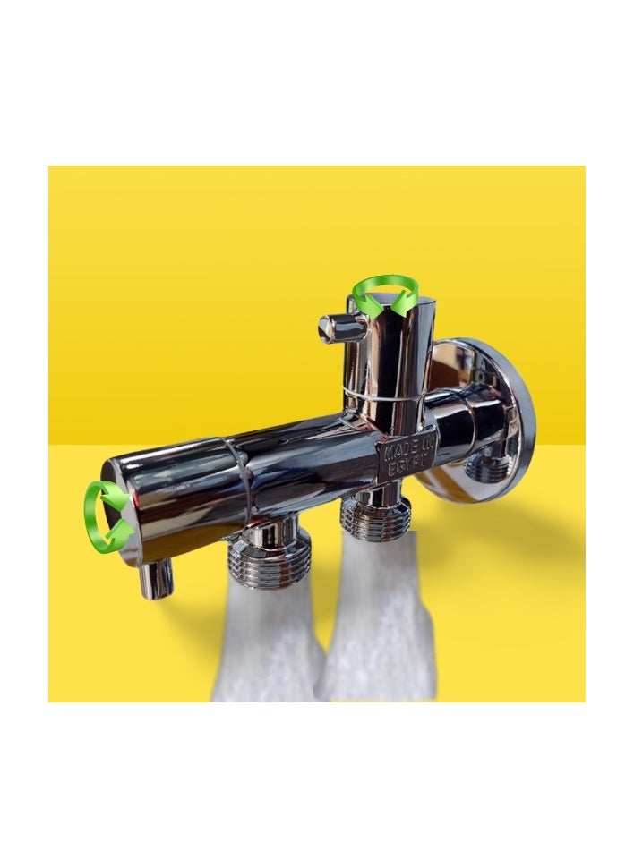 100% Professional choice - Brass valve, 2 outlets, 2 handles, 10 meter hose, and 1.5 meter hose - Image 1