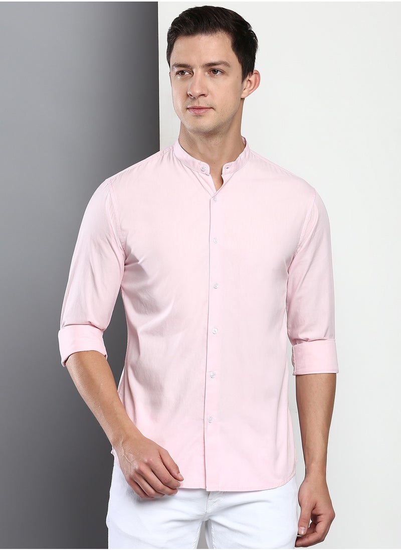 Men's Pink Slim Fit Casual Spread Shirt - pzsku/ZBD97E537FB063E46FC6DZ/45/_/1724268756/0e02f16e-b975-4dd1-98f3-be473945e6b0