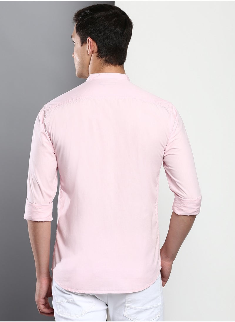 Men's Pink Slim Fit Casual Spread Shirt - pzsku/ZBD97E537FB063E46FC6DZ/45/_/1724268767/25d4d12f-1b0c-4007-90f9-7d90dfd70316